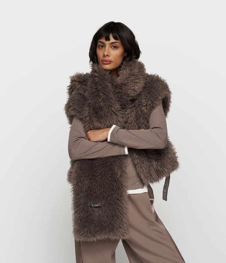 furry scarf | moonrock