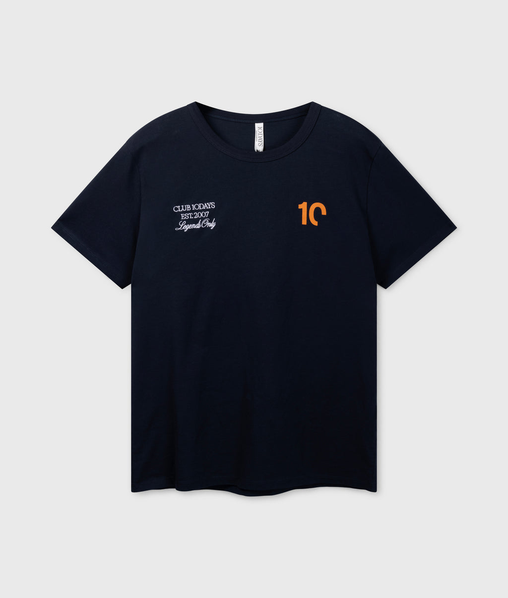 fitted tee | dark blue