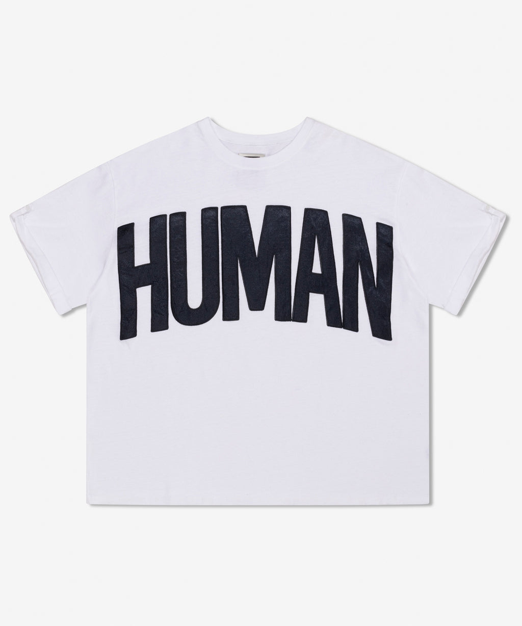 Human heavy jersey tee | white