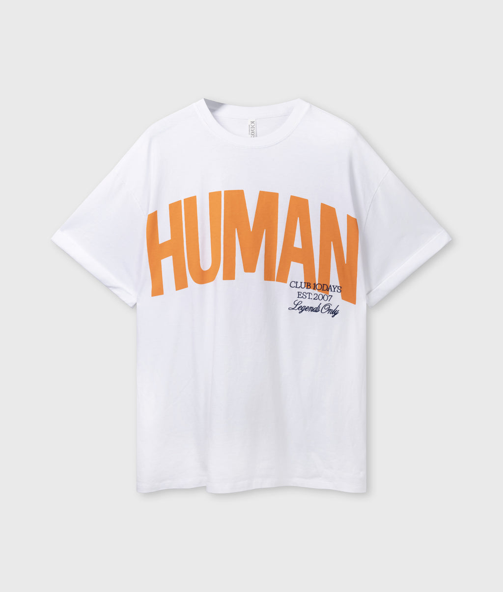 oversized tee | white