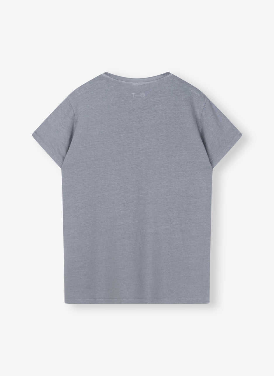 Dax linen tee | la blue