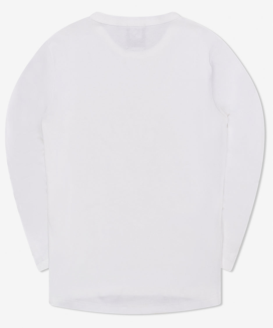 Alex rib jersey tee | white