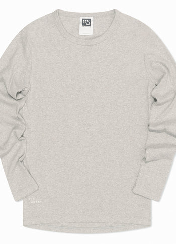 Alex rib jersey tee | light grey melee