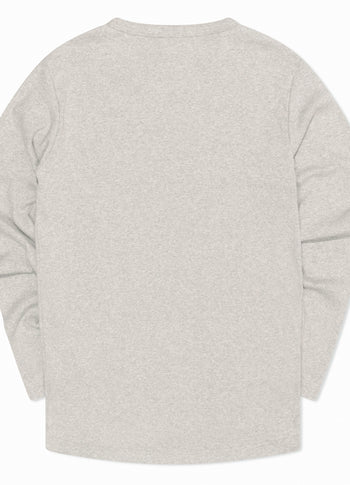Alex rib jersey tee | light grey melee