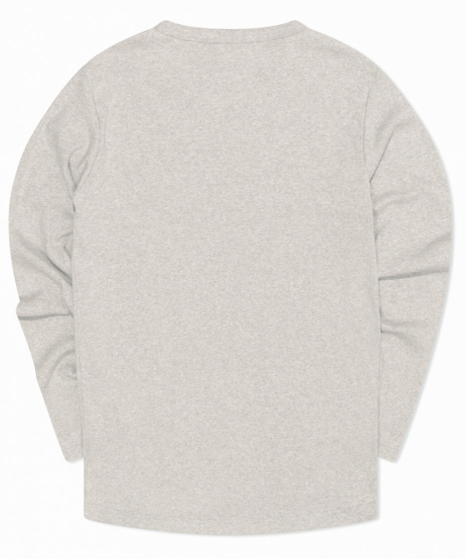 Alex rib jersey tee | light grey melee