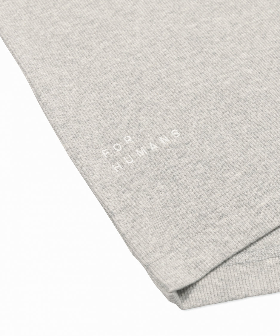Alex rib jersey tee | light grey melee