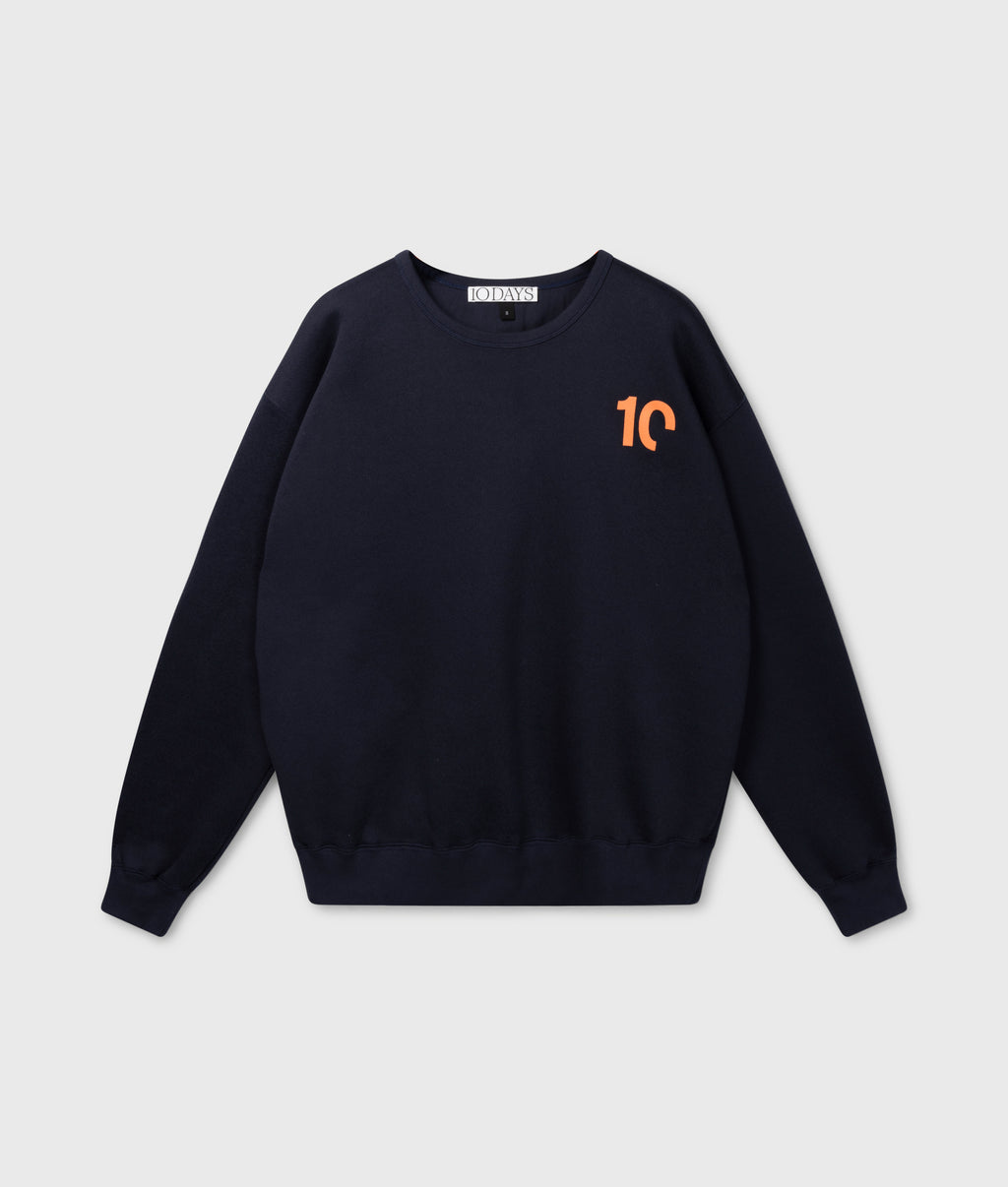 statement sweater | dark blue