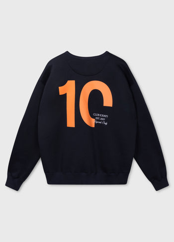 statement sweater | dark blue