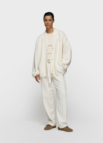 baseball cardigan | pearl