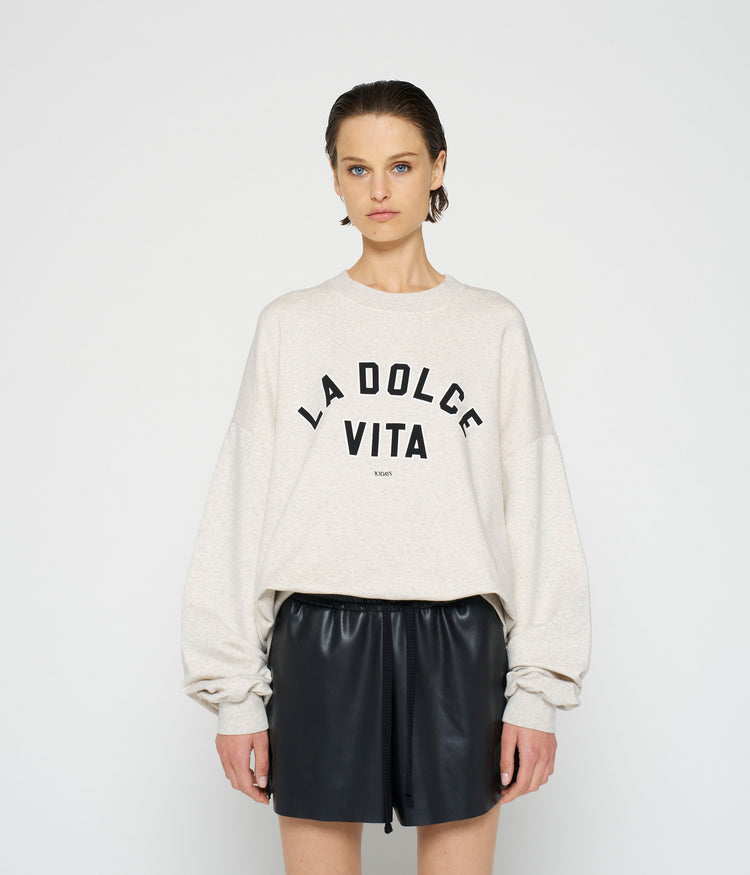 sweater la dolce vita | soft white melee