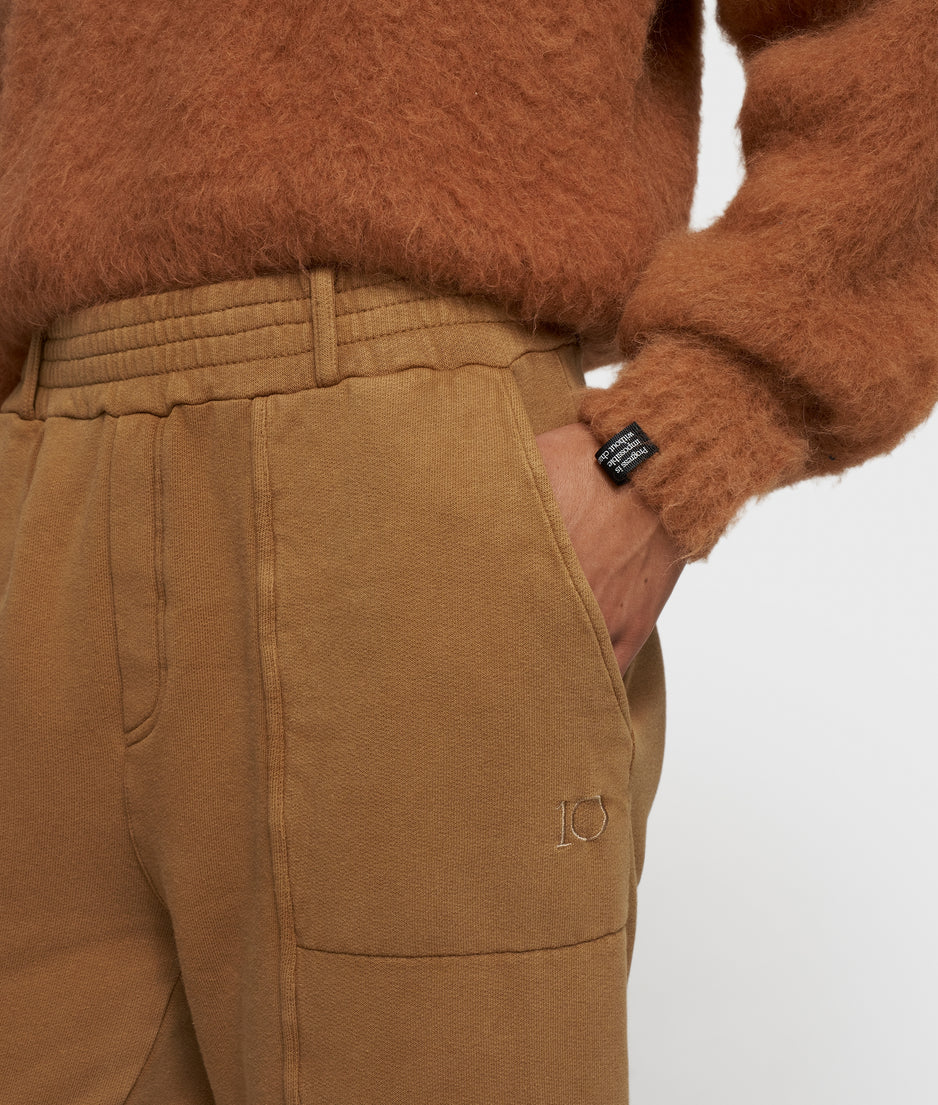 cropped knit turtleneck | suede