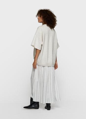 statement sweater dress | soft white melee