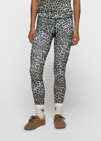sporty leggings leopard | ecru