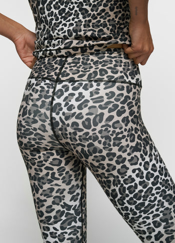 sporty leggings leopard | ecru