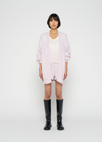 thin bomber knit | pale lilac