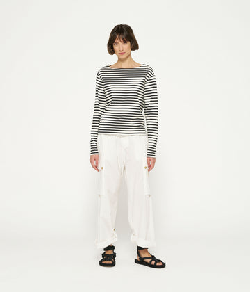 loose utility pants | ecru
