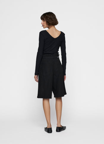 paperbag bermuda | black