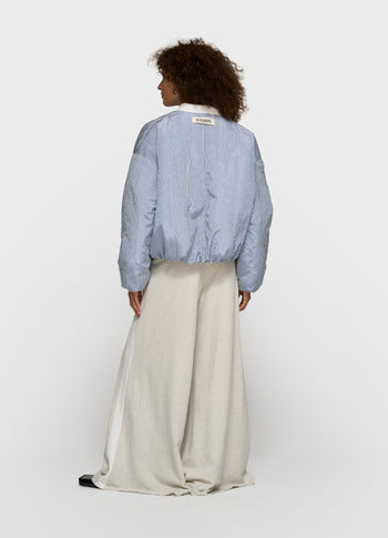 bomber jacket stripes | white/blue