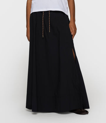 skirt poplin | black