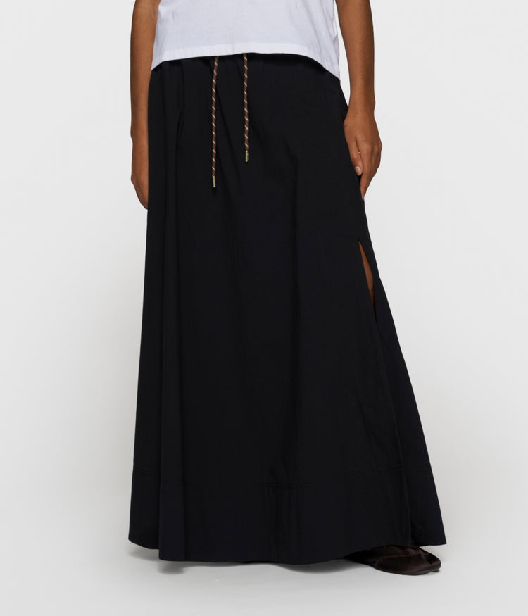 skirt poplin | black