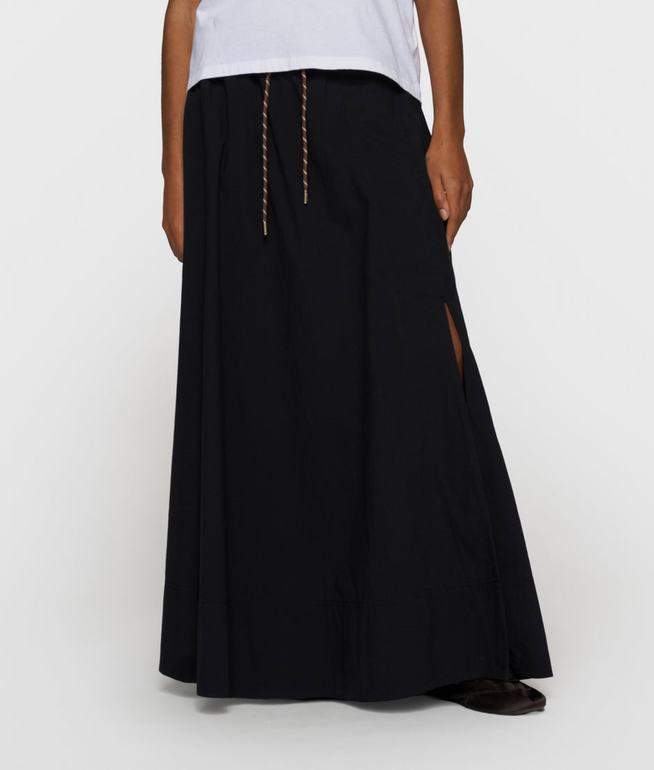 skirt poplin | black