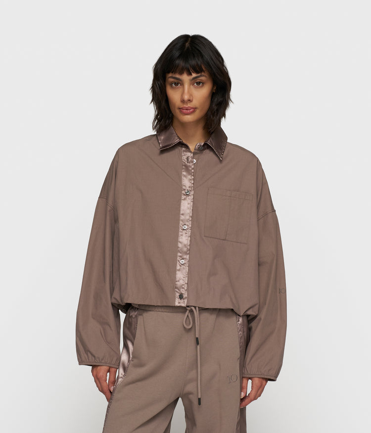 cropped smoking blouse | moonrock