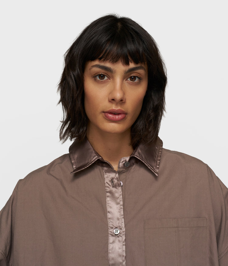 cropped smoking blouse | moonrock