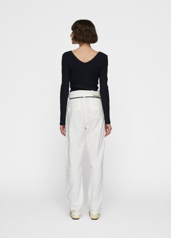 paperbag pants | ecru