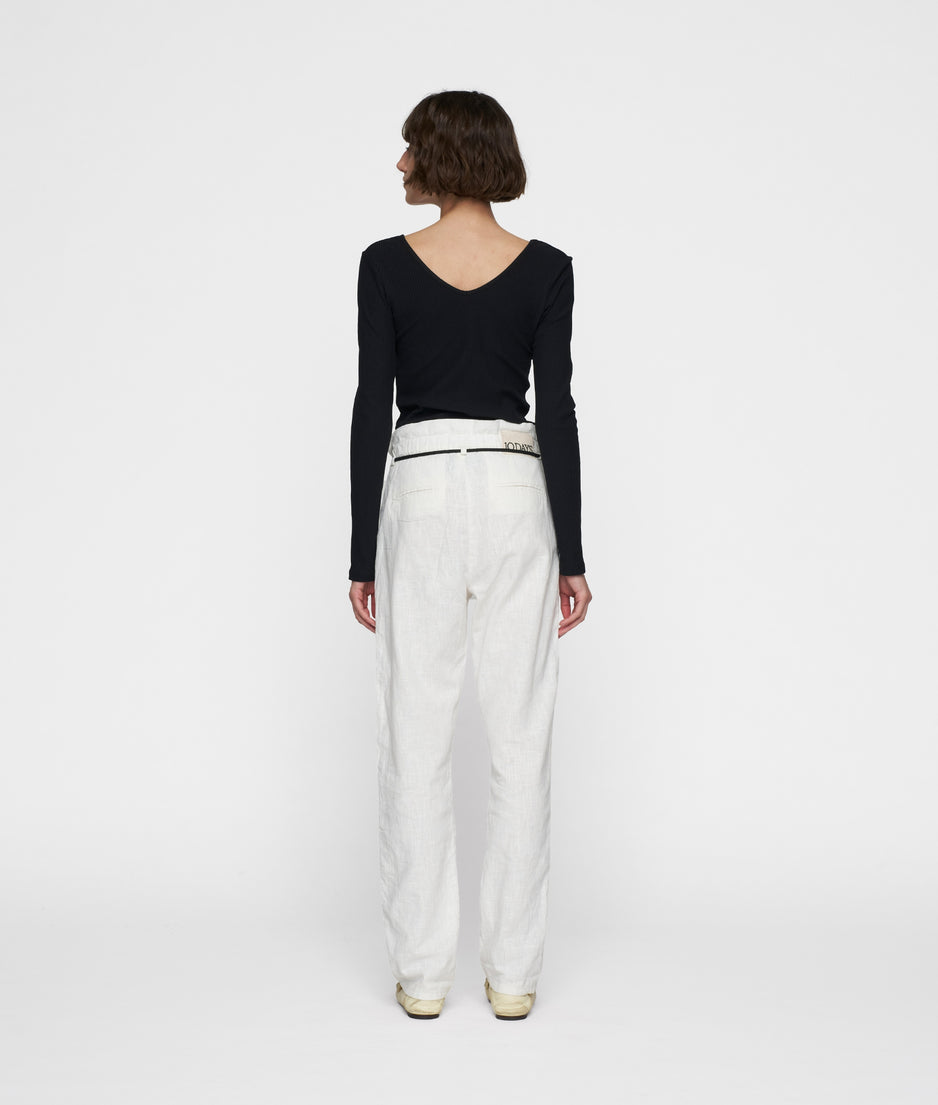 paperbag pants | ecru