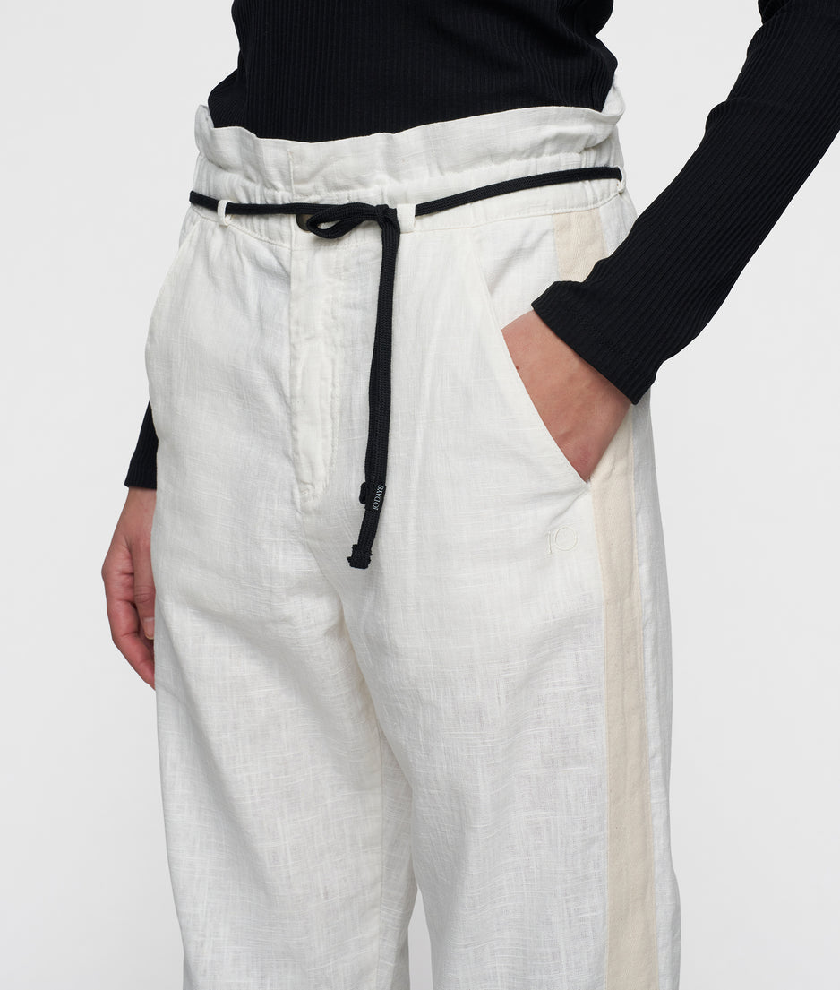 paperbag pants | ecru