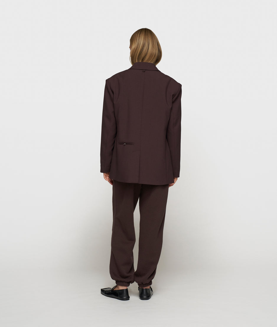 proud blazer | deep wine