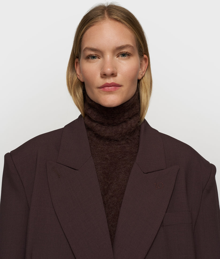 proud blazer | deep wine