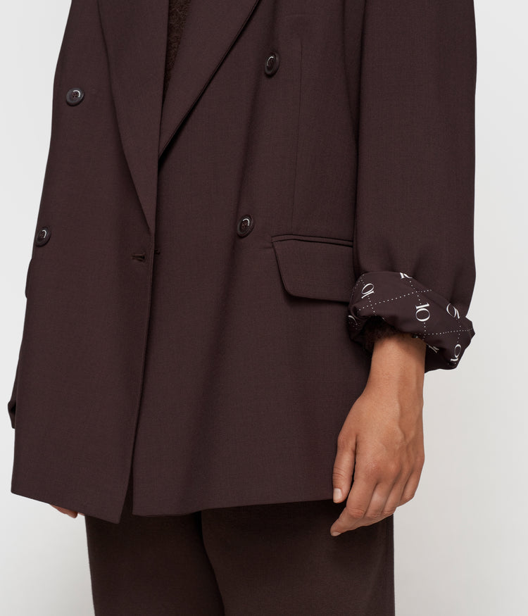 proud blazer | deep wine