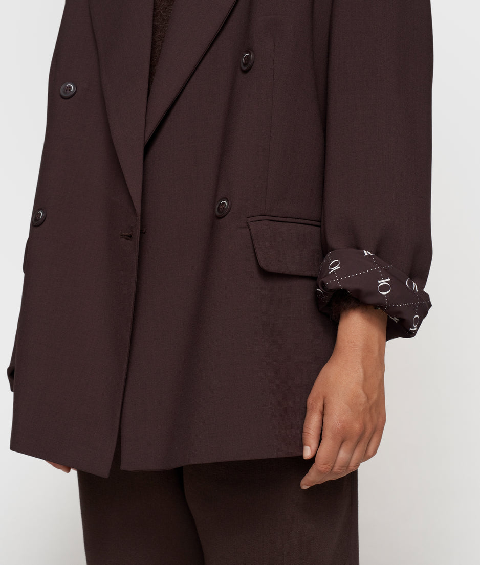 proud blazer | deep wine