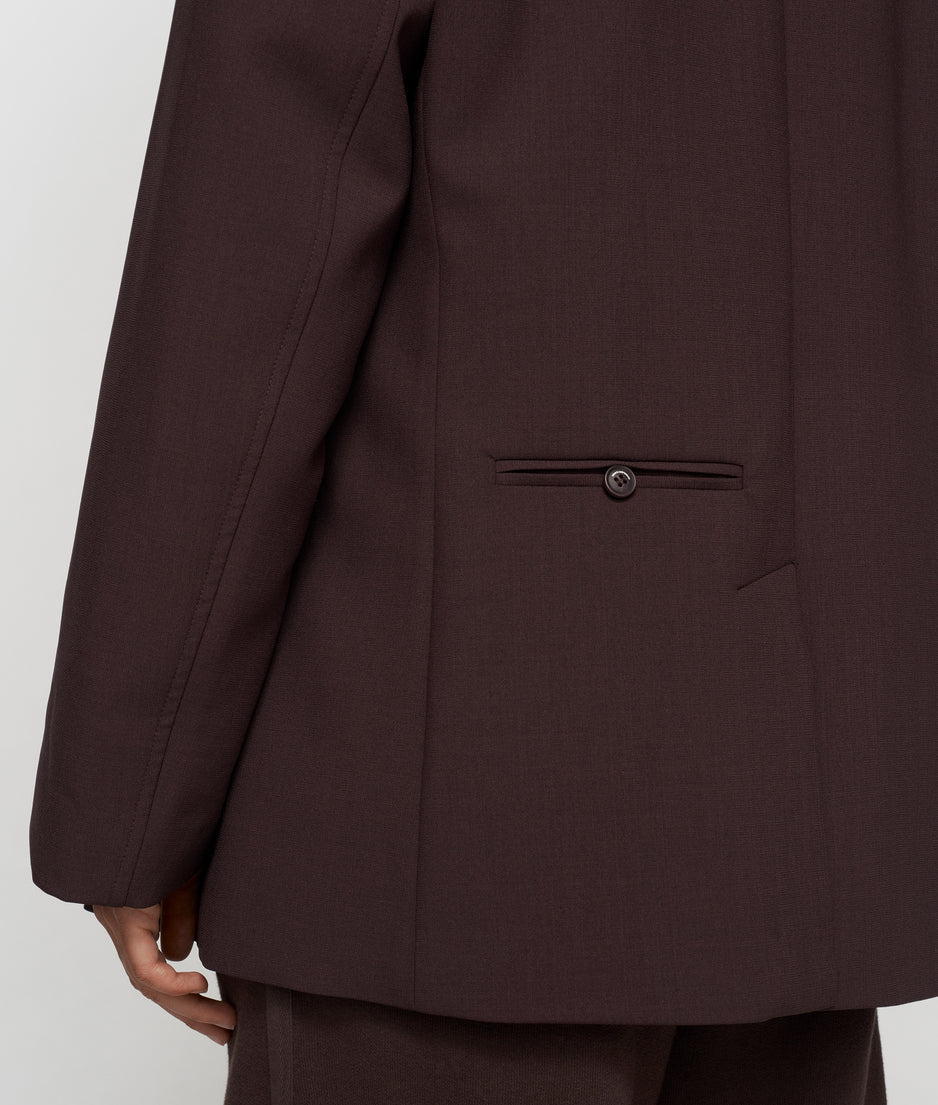 proud blazer | deep wine