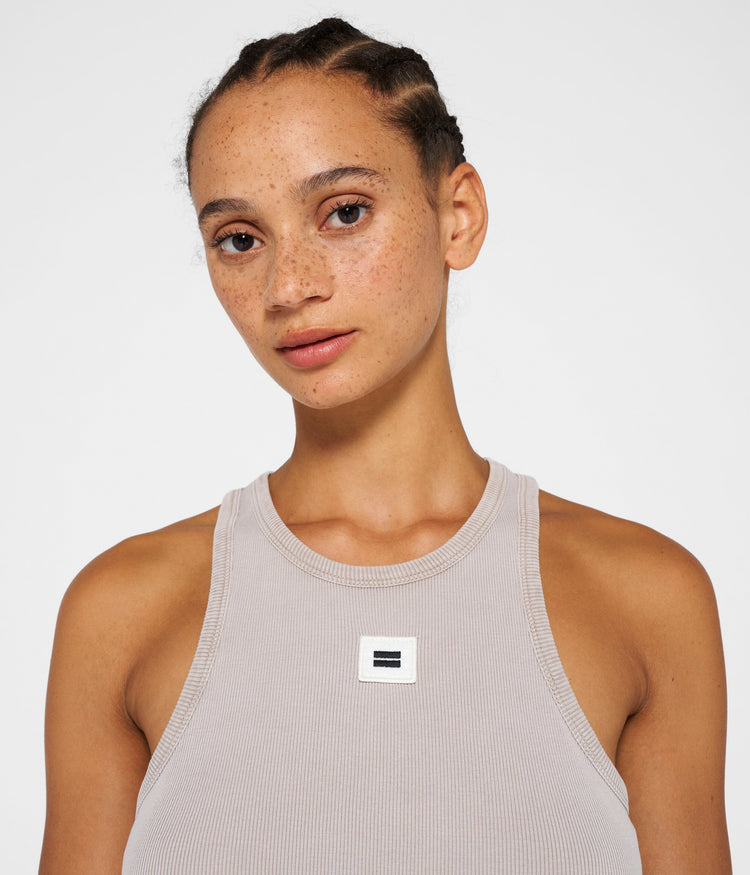 tank top rib | warm taupe