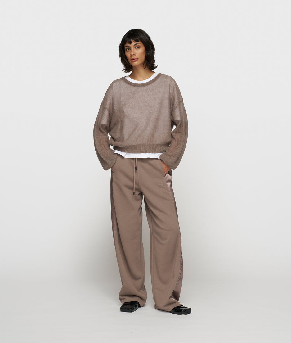 thin knit sweater | moonrock