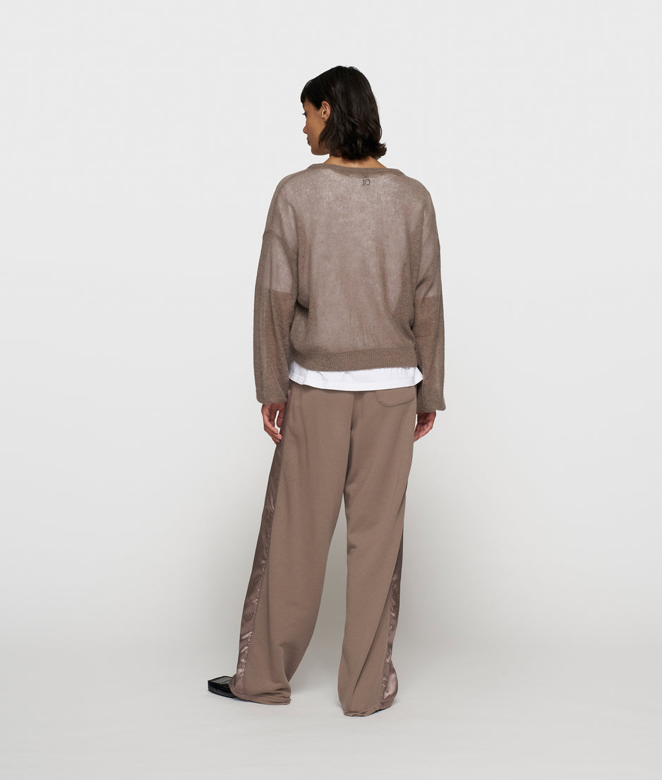 thin knit sweater | moonrock