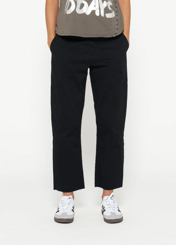 washed chino | black