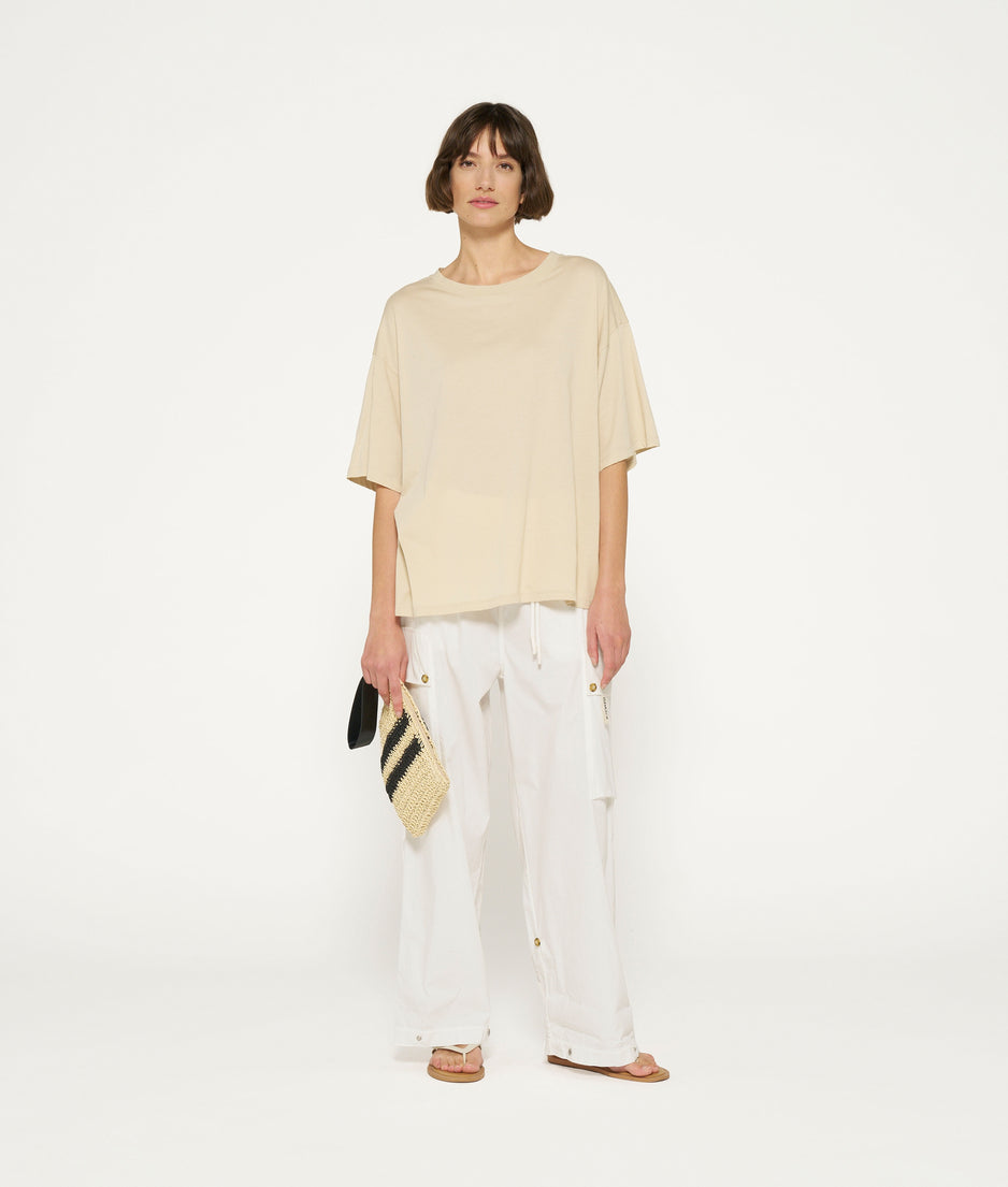 loose utility pants | ecru