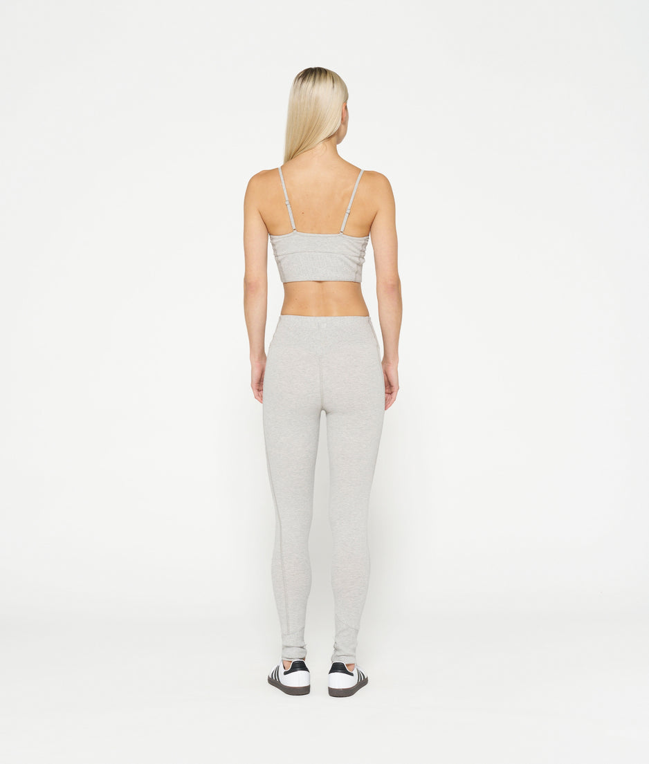 soft stretch bralette | light grey melee