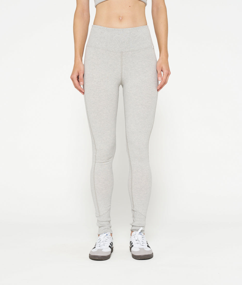 soft stretch leggings | light grey melee