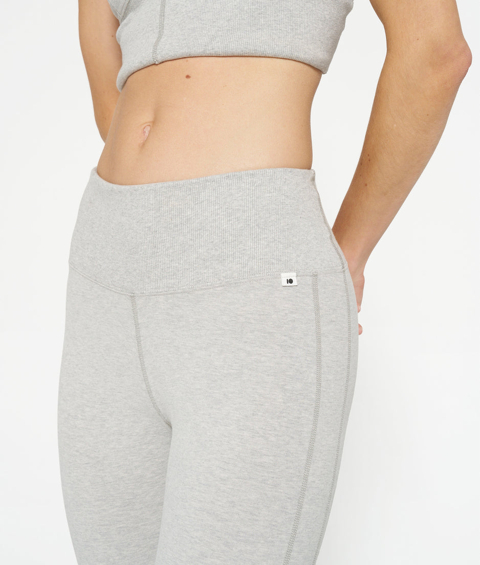 soft stretch leggings | light grey melee