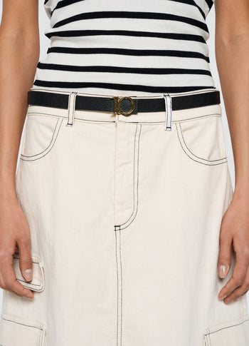 monogram belt | black