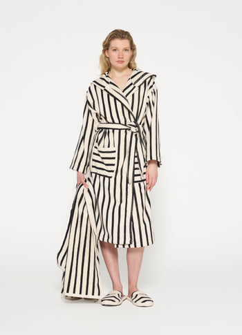 towel stripes | ecru/black