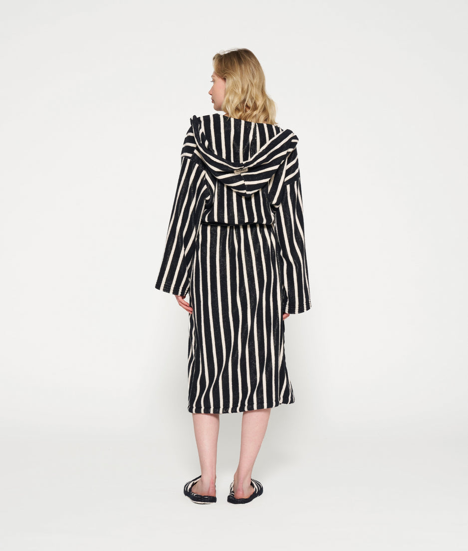 bathrobe stripes | black/ecru