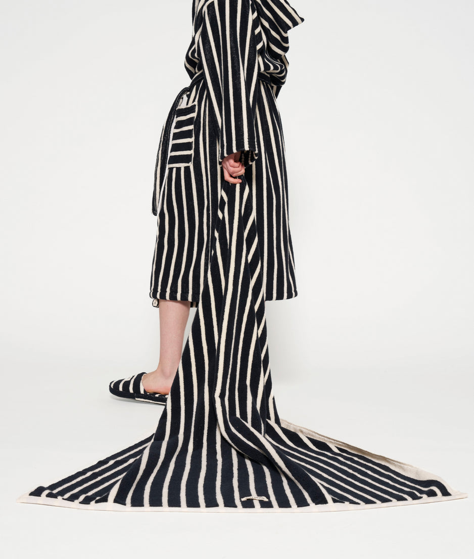 towel stripes | black/ecru
