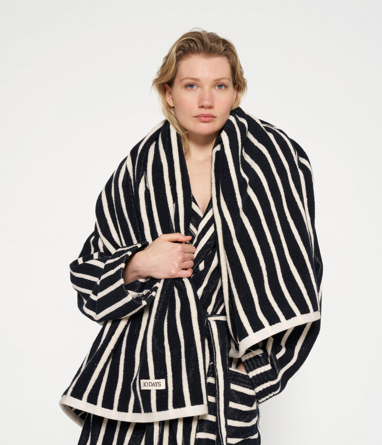 towel stripes | black/ecru