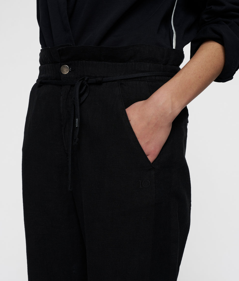 paperbag pants | black