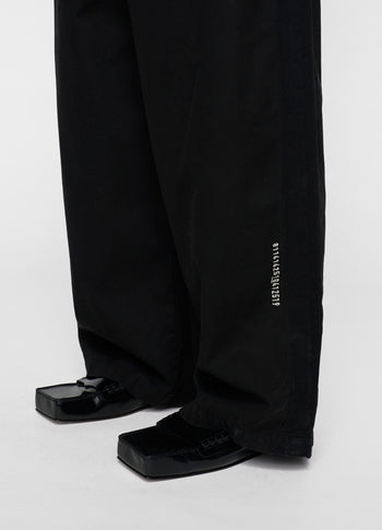 paperbag wide leg pants | black
